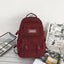Mochila de Lona de Gran Capacidad y Moda para la Escuela y Uso Diario