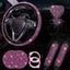 Diamond Rhinestone Steering Wheel Cover for Women
