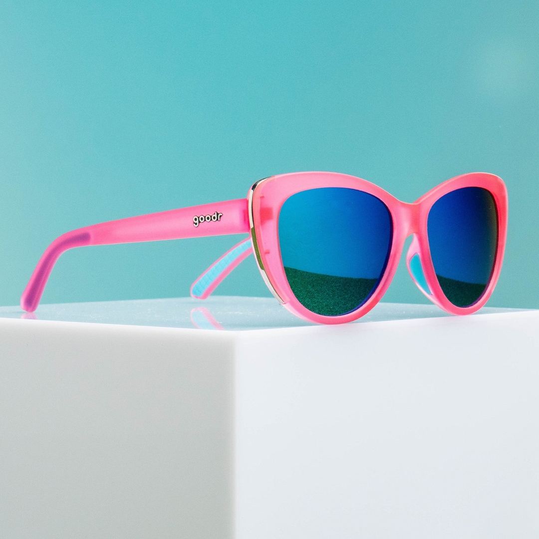 "Flamingo Couture" Glam G Polarized Cat-Eye Sunglasses - Korvel