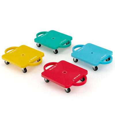 4-Piece Kids Sitting Scooter Set with Universal Casters