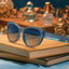 Spin Me In Sapphire Glam G Polarized Sunglasses