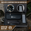 Premium Clip Point Folding Pocket Knife Gift Set for Adventurers (Black & Orange) - Korvel