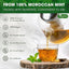 Thé vert à la menthe marocaine premium - Mélange herbal traditionnel