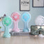 Ventilateur de poche rechargeable portable avec 3 réglages de vitesse