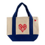 Teacher Tote Mini Canvas Bag with Charm