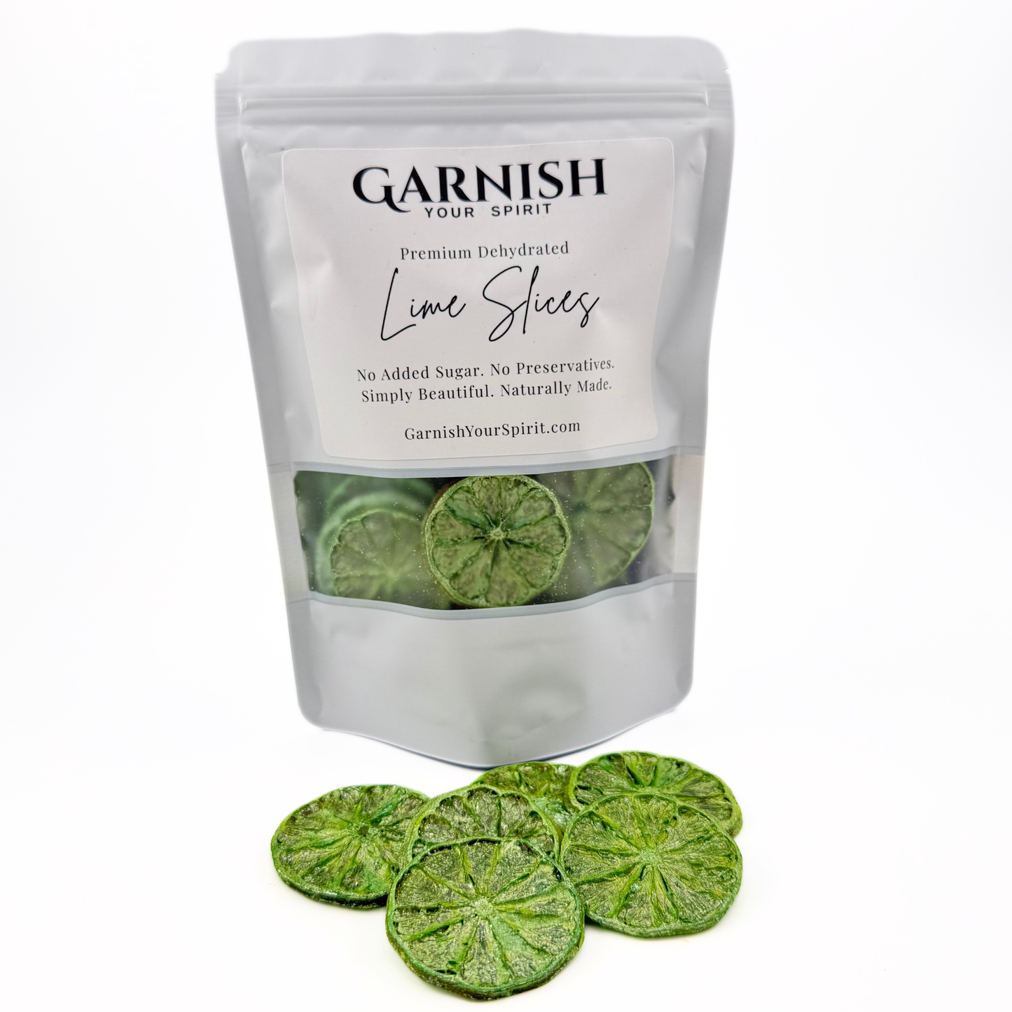 Sparkle Green Luster Dust Dried Lime Slices