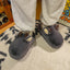 Cozy White Fuzzy Slippers with Antler Design for Women