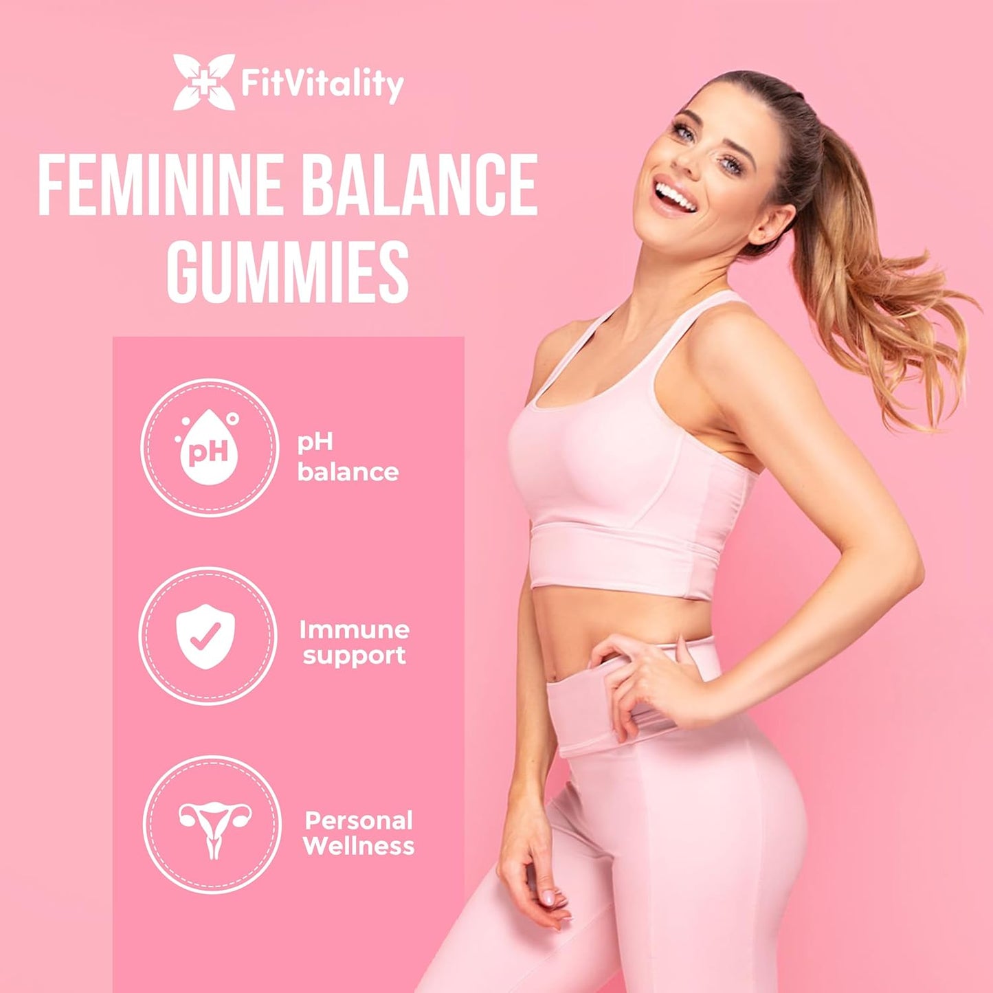 Gomitas Premium para el Equilibrio Femenino para el Soporte Digestivo