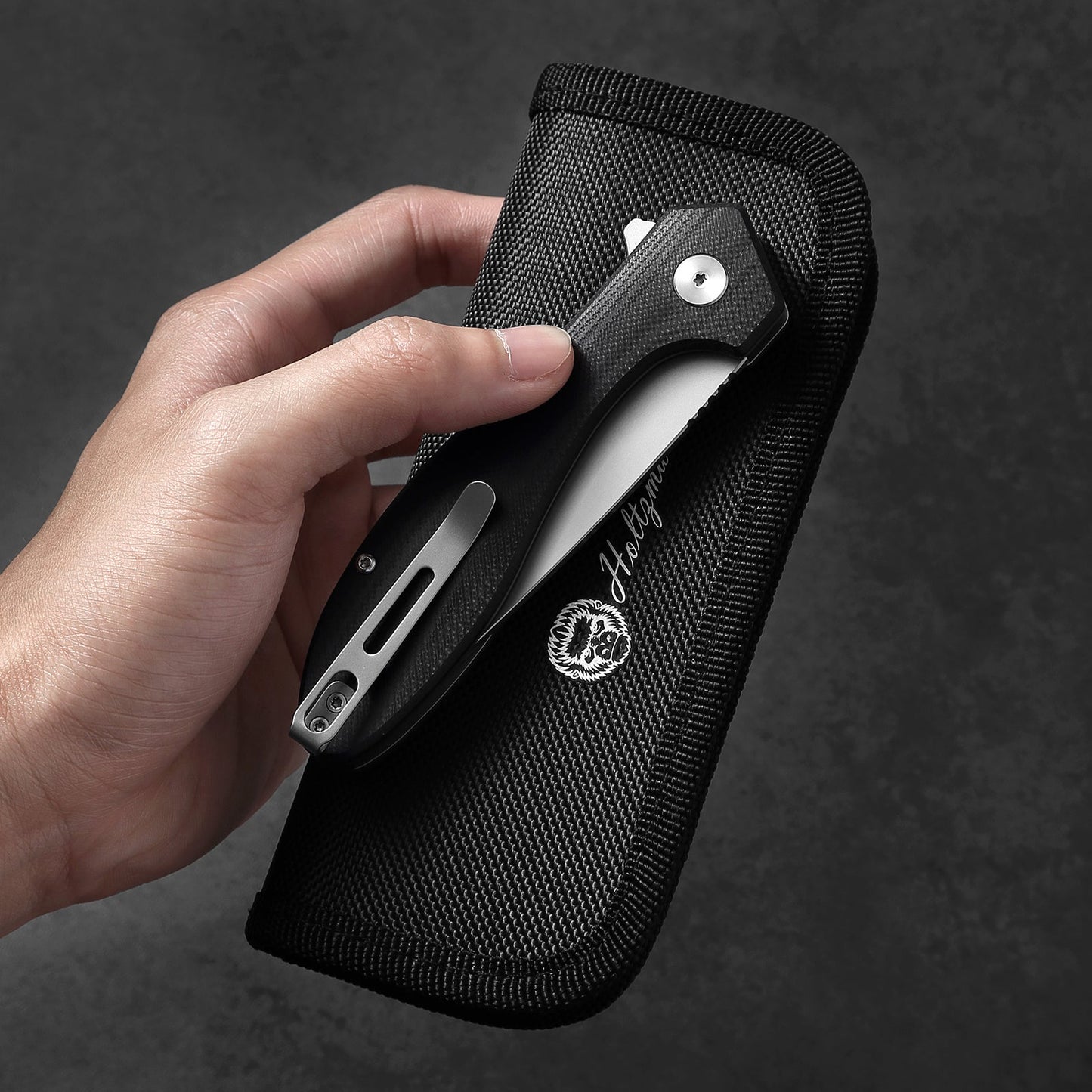 Ultimate Vector Folding Pocket Knife Gift Set for Adventurers (Black & Silver) - Korvel