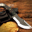 Premium Handmade Tom Brown Tracker Knife - D2 Steel with Buffalo Horn & Canvas Handle for Outdoor Adventures - Korvel