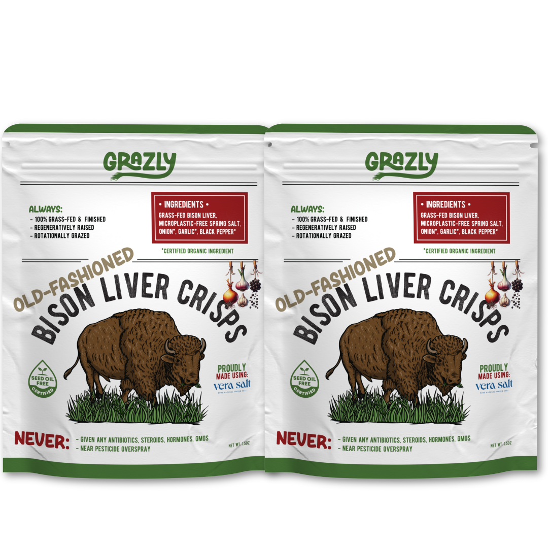 Bison Liver Crisps - 100% Grass-Fed & Finished