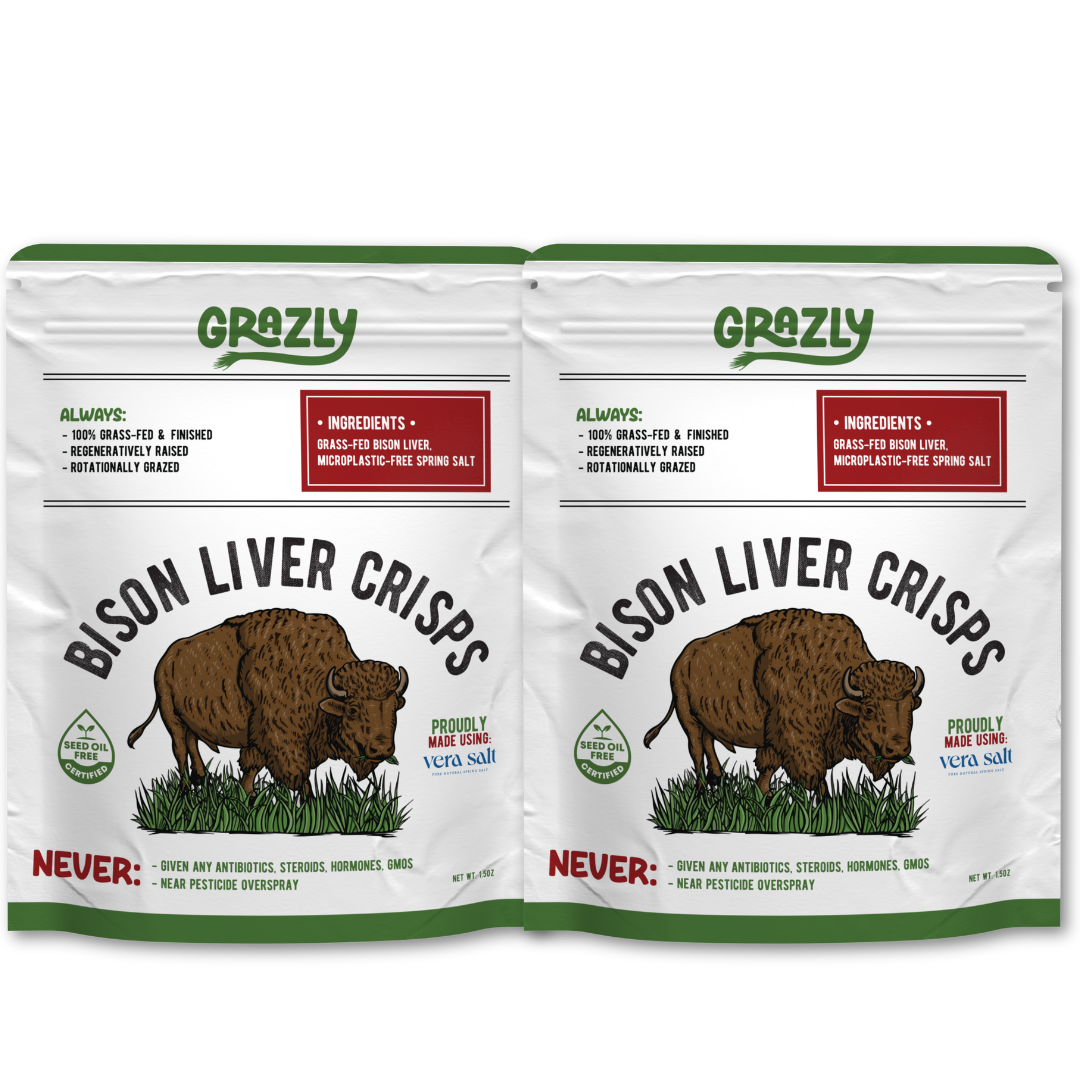 Bison Liver Crisps - 100% Grass-Fed & Finished