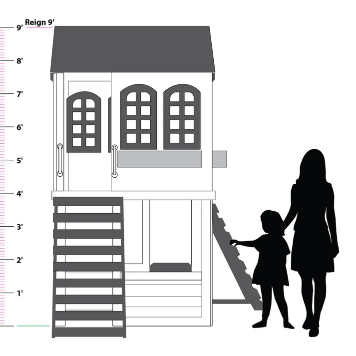2MamaBees Reign Two Story Playhouse - Korvel
