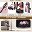 Poussette double 4-en-1 pour animaux avec transporteur détachable - Rose