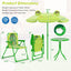 Kids Picnic Set with Folding Chairs & Adjustable Umbrella - Light Green