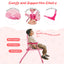 Juego de Picnic para Niños de 4 Piezas con Sombrilla Ajustable - Rosa