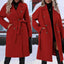 Women's Double-Breasted Pea Coat with Belt