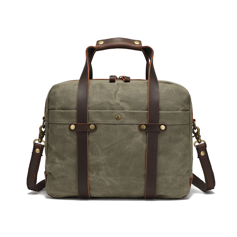 Maletín de Viaje Vintage para Hombre en Lona Encera