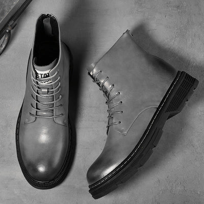 Fashion Zipper Tooling Boots for Outdoor Leisure