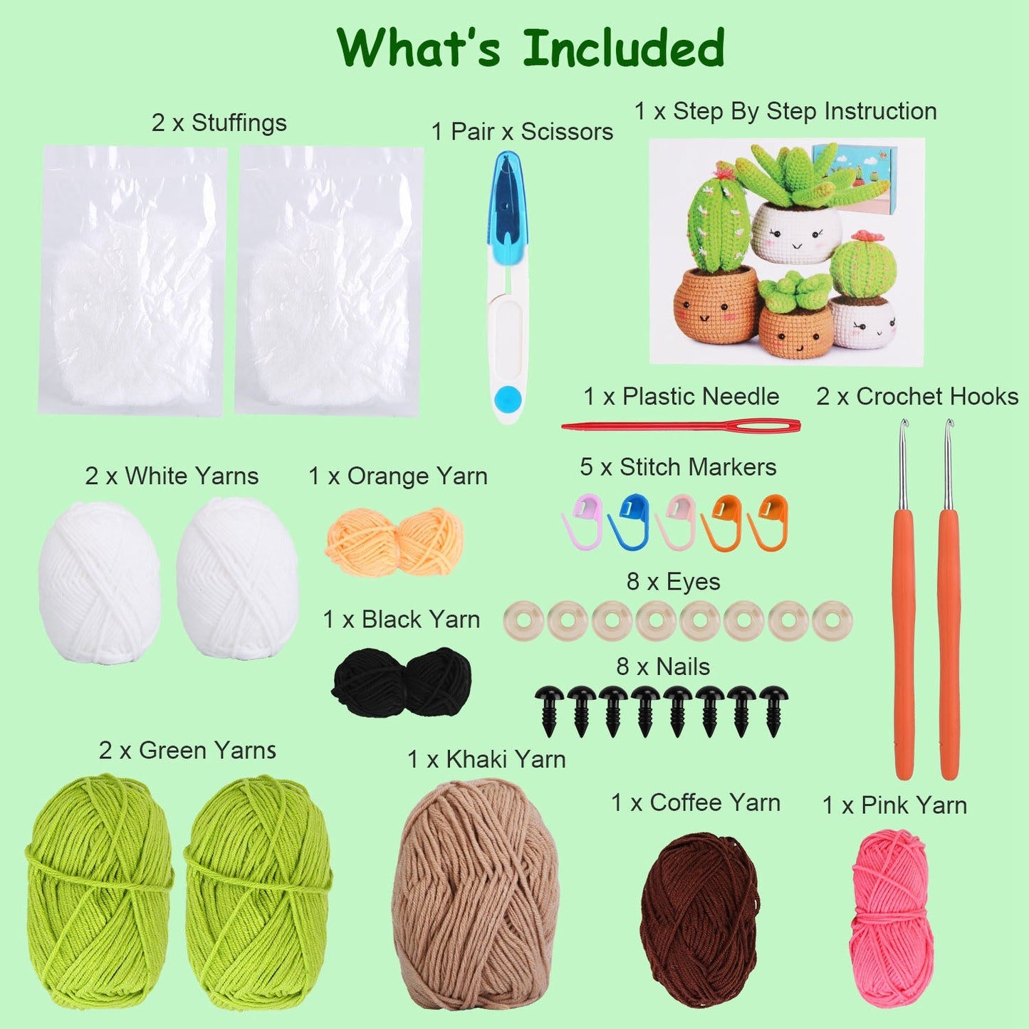 Kit de Crochet de Succulentes GBruno