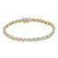Pulsera de Tenis S-Curve de Diamantes en Oro de 10K y Plata Esterlina Bicolor