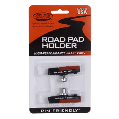 Kool Stop Dura 2 Road Pads Holder with Pads - Black