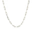 Collier en Chaîne Paperclip en Argent Sterling Plaqué Rhodium