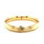 Bracelet en or jaune 14 carats avec motif floral classique