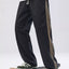 Men's Plus Size Drawstring Wide Leg Pants with Side Stripes
