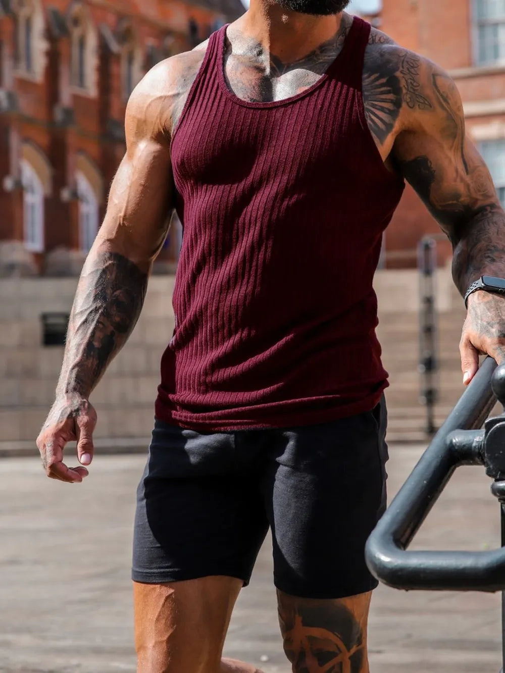 Débardeur à col rond grande taille pour hommes