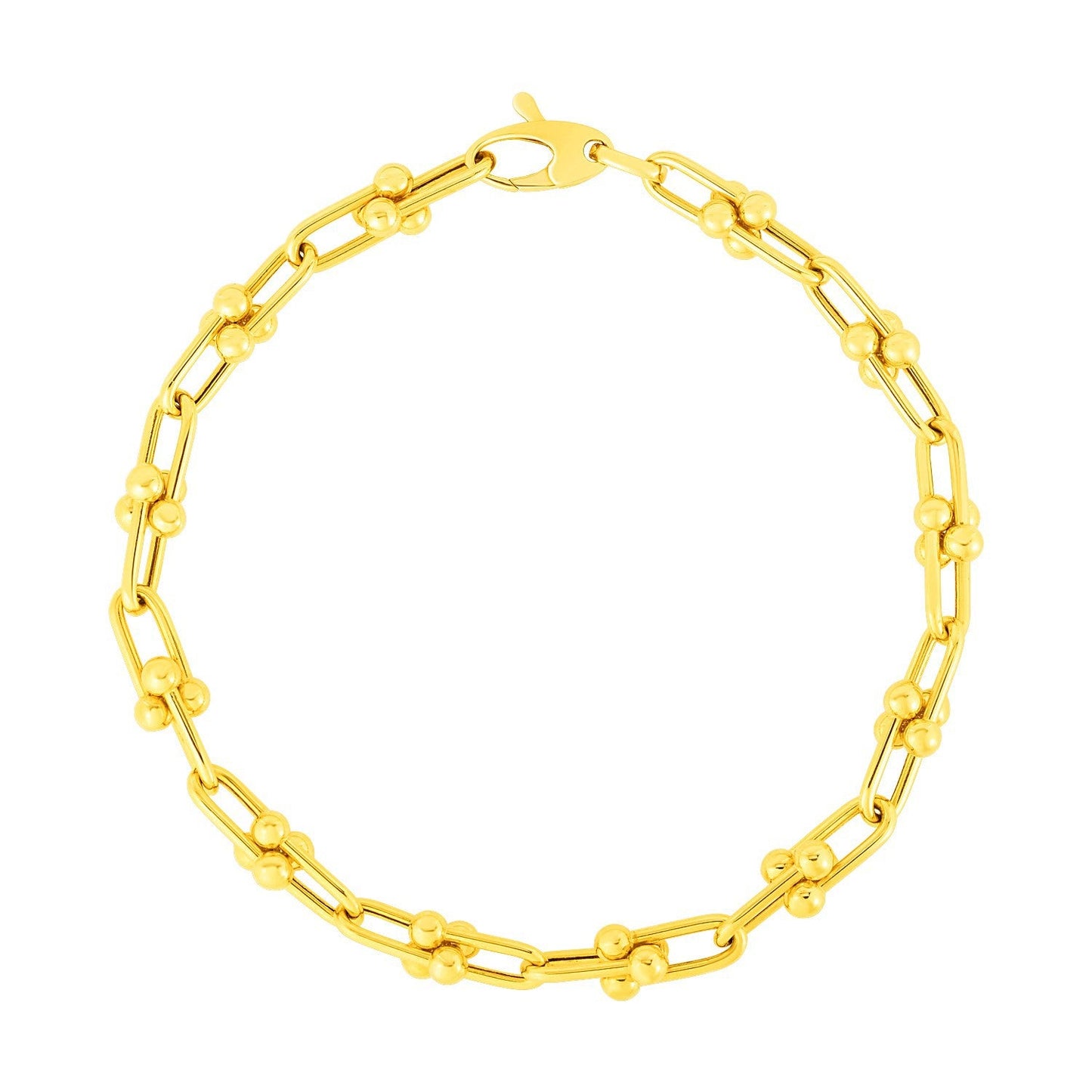 Bracelet en chaîne Jax en or jaune 14 carats - 7 1/2 pouces