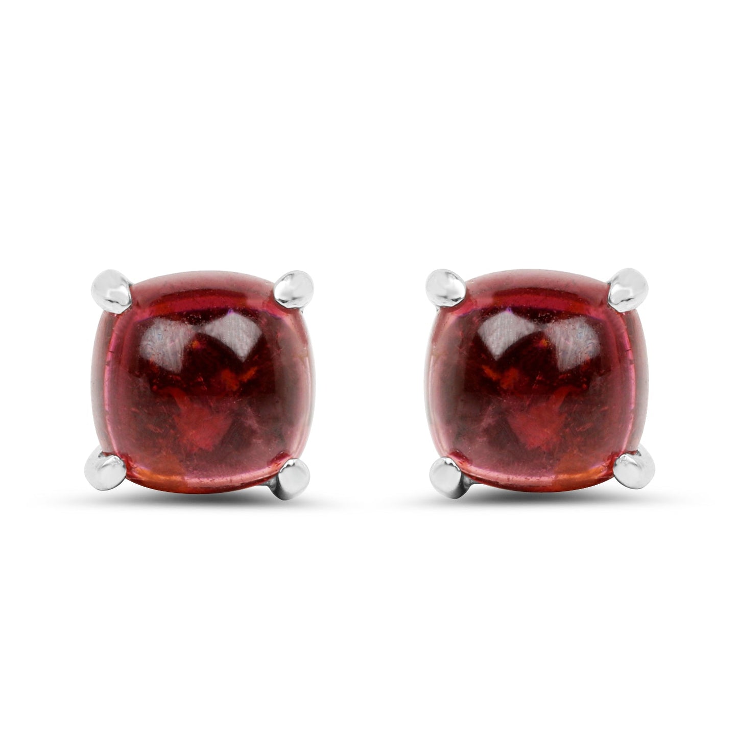 2.60 Carat Genuine Pink Topaz Sterling Silver Earrings