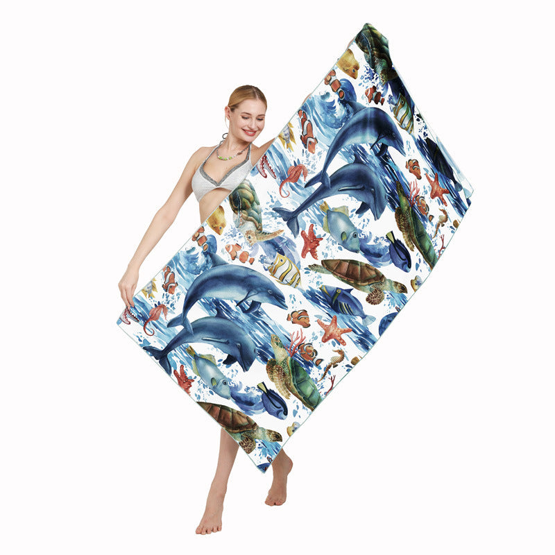 Fashion Duplex Printing Quick-Drying Beach Towel