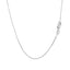 Cadena Clásica de Caja de Oro Blanco de 14k - 0.6mm