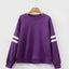 Sudadera Oversized con Rayas Universitarias y Hombros Caídos