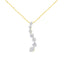 Pendentif en Diamant de Voyage Certifié AGS en Or Jaune 14K