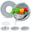 Multifunctional Mixing Bowl Set with Colander and Graters