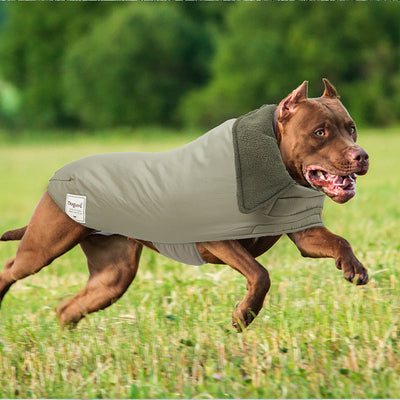 Lapel Turtleneck Cotton-Padded Dog Vest - Warm & Stylish