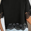 Elegant Lace Hollow-Out Casual Top for Women