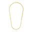 Collar de Cadena de Cuerda Cortada de Diamante de Oro Amarillo de 14k de 3.5mm