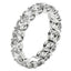 Round Cut Lab Grown Diamond Eternity Ring in 14k White Gold