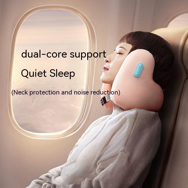 Travel Neck Care Two-in-One Memory Foam Pillow