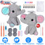 Elephant Crochet Kit for Beginners - DIY Knitting Supplies