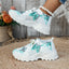 Butterfly Print Mesh Sneakers for Women - Casual & Sporty