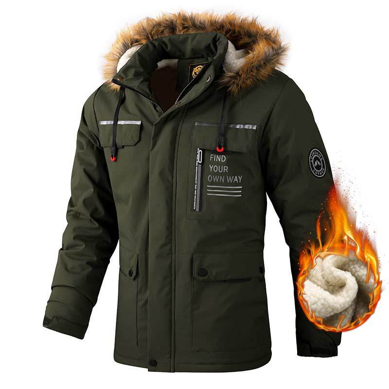 Men's Casual Hooded Parka - Warm & Windproof Jacket