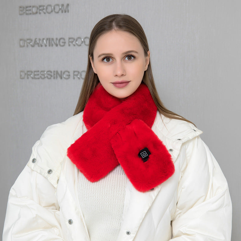 USB Electric Heated Neck Wrap Scarf with Adjustable Temperature