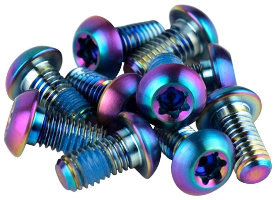Kit de Tornillos de Rotor T25 de Titanio SRAM - Conjunto Arcoíris de 12