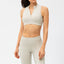 Full Size Cropped Cutout Back Zipper Front Active Tank Top