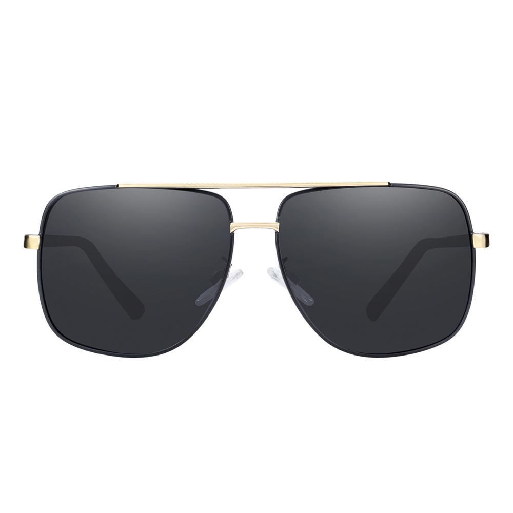 Lunettes de soleil carrées polarisées de luxe avec protection UV400