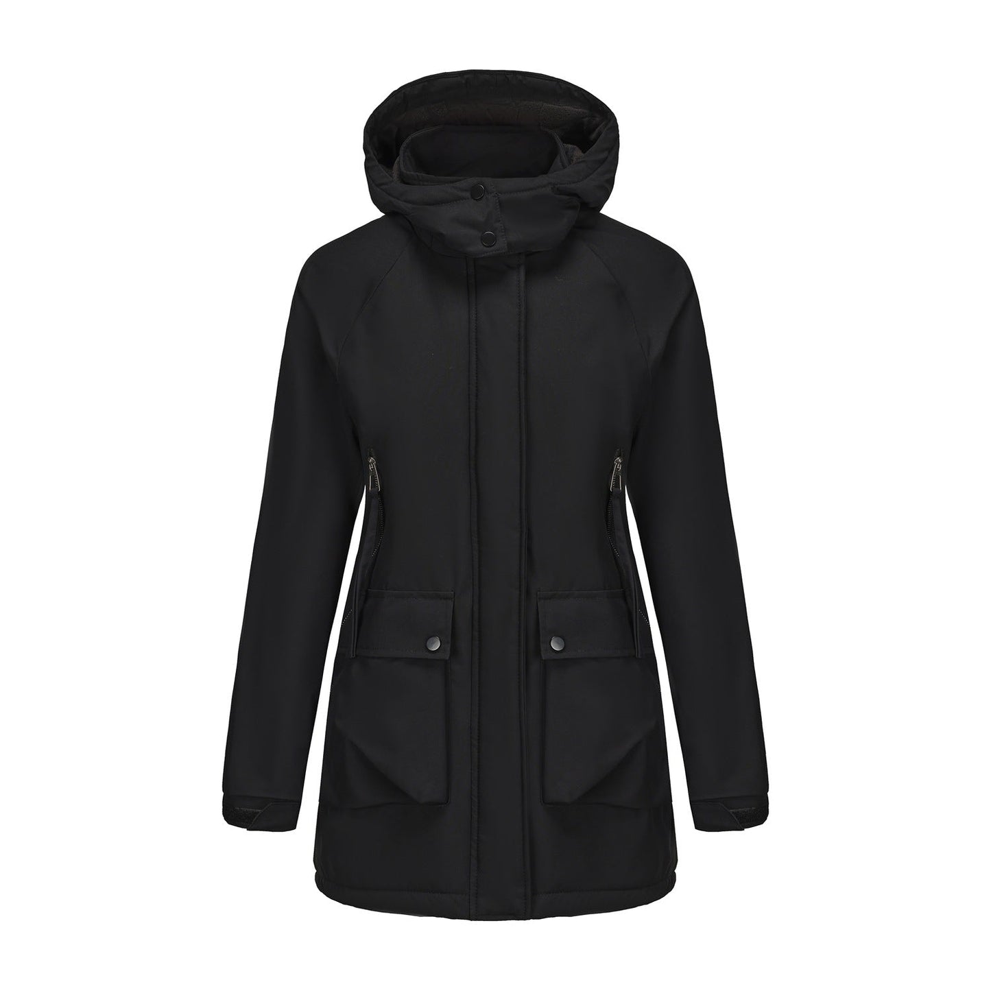 Parka acolchada de forro polar impermeable premium para mujeres